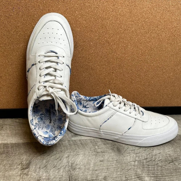 Reformation Shoes - Reformation Harlow Leather Sneakers Floral Swallow Bird Print Size 11